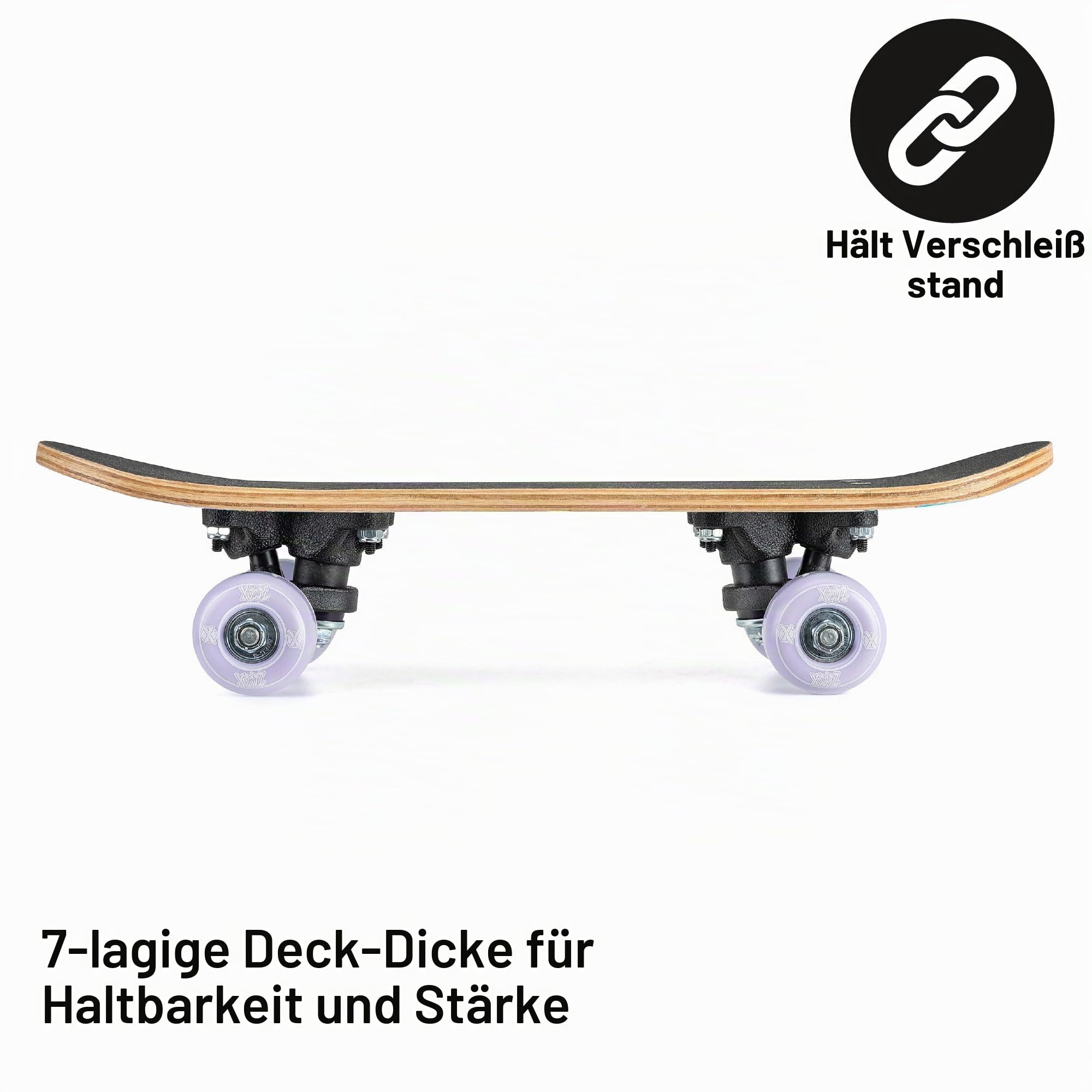 Xootz Mini-Skateboard, Einhorn- oder Monster-Design, 43,2 cm Kinder-Cruiser, Jungen und Mädchen, ab 3 Jahren