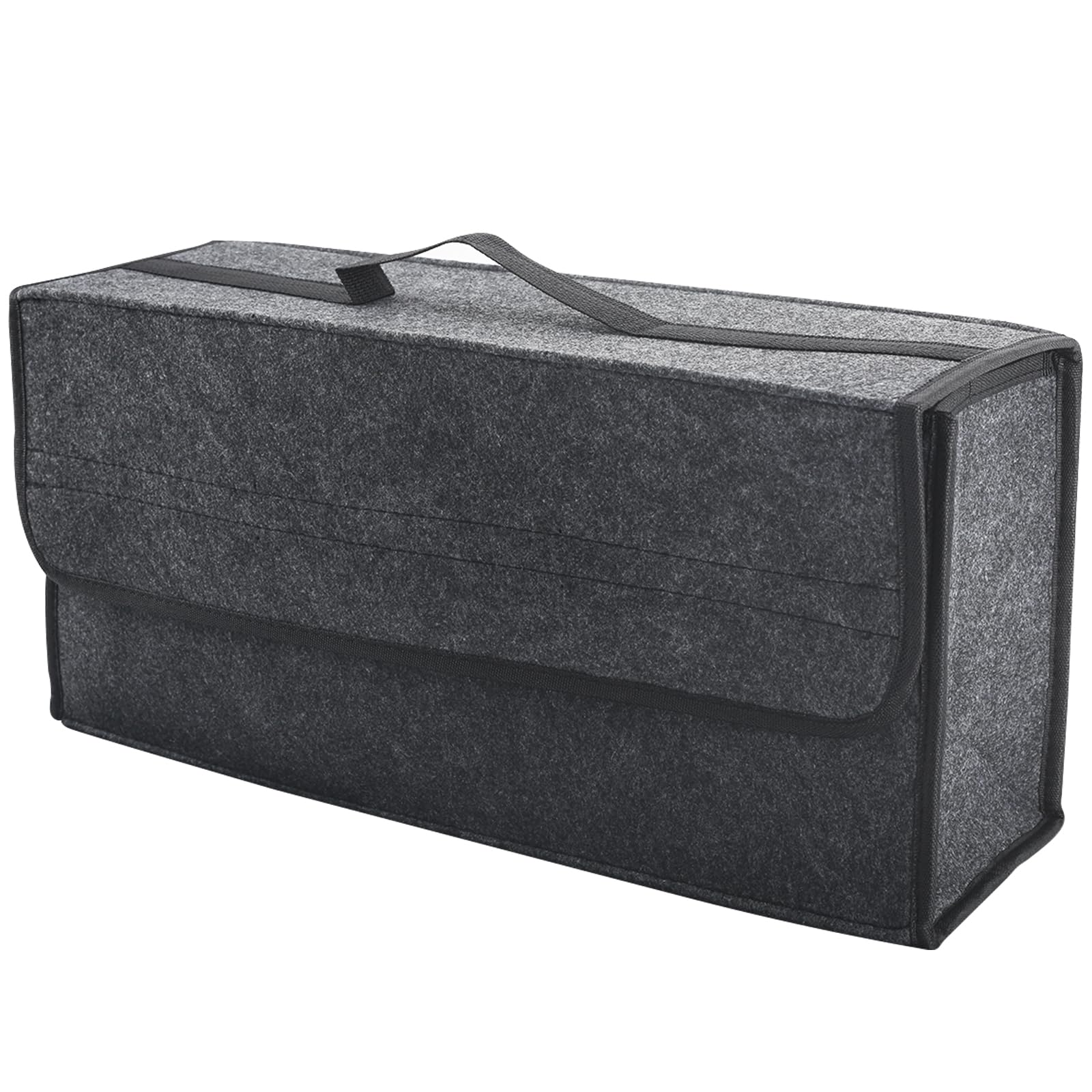 Vagcars 1 Pack Car Boot Organiser, Car Boot Organiser Storage With Lid, Foldable Non Slip Storage Bag For Auto Tools & Interior Declutter, Suitable For All Vehicles (1 Pack)