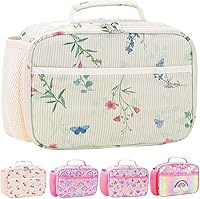 Vista 26 de RHCPFOVR Lonchera para niños – Lonchera aislada para niños y niñas, bolsa de almuerzo lavable y lonchera reutilizable para niños pequeños a prueba