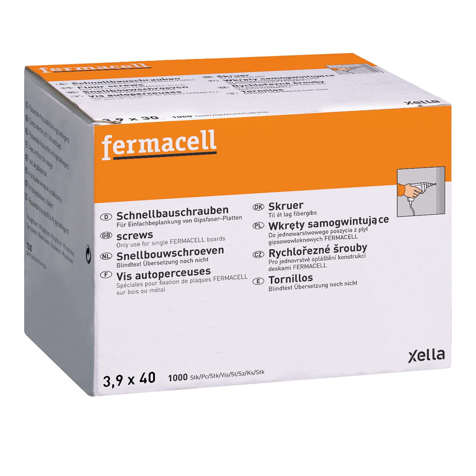 Fermacell FC-Schnellbauschrauben 3,9x40 1.000 St.