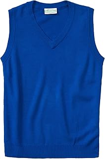 School Uniforms Men's Plus Size Adult Unisex V-Neck Sweater Vest