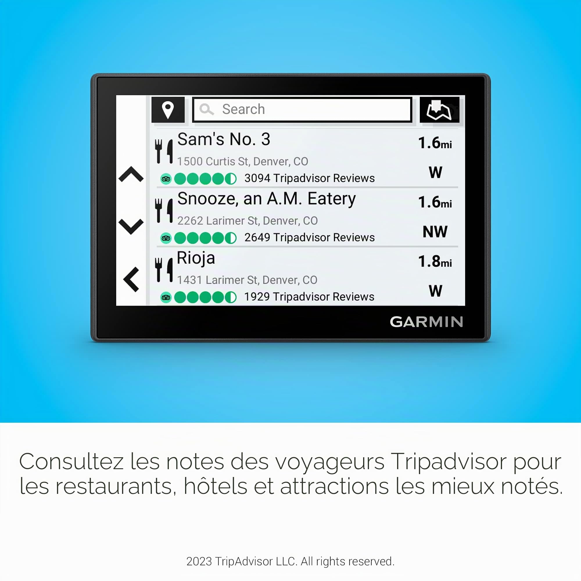 Garmin Drive 53 GPS Navigateur écran Tactile Haute résolution Cartes alertes conducteur