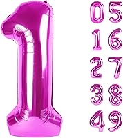 Vista 366 de Globos con números con estampado de vaca, globos de 40 pulgadas del número 0-9 (cero-nueve), globo de vaca para suministros de fiesta de cumpleaños