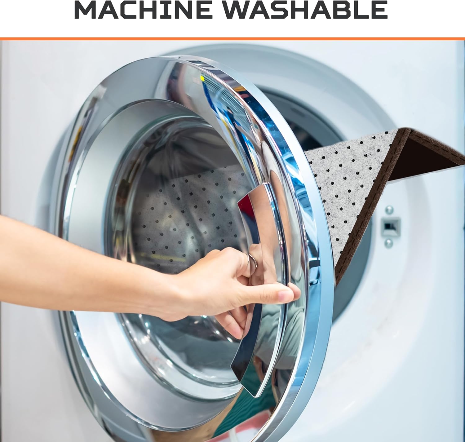 3-Piece Bathroom Rug Set - Memory Foam Bath Mats, Ultra-Soft, Water Absorbent, Machine Washable Brown Bathroom Rugs - Image 5