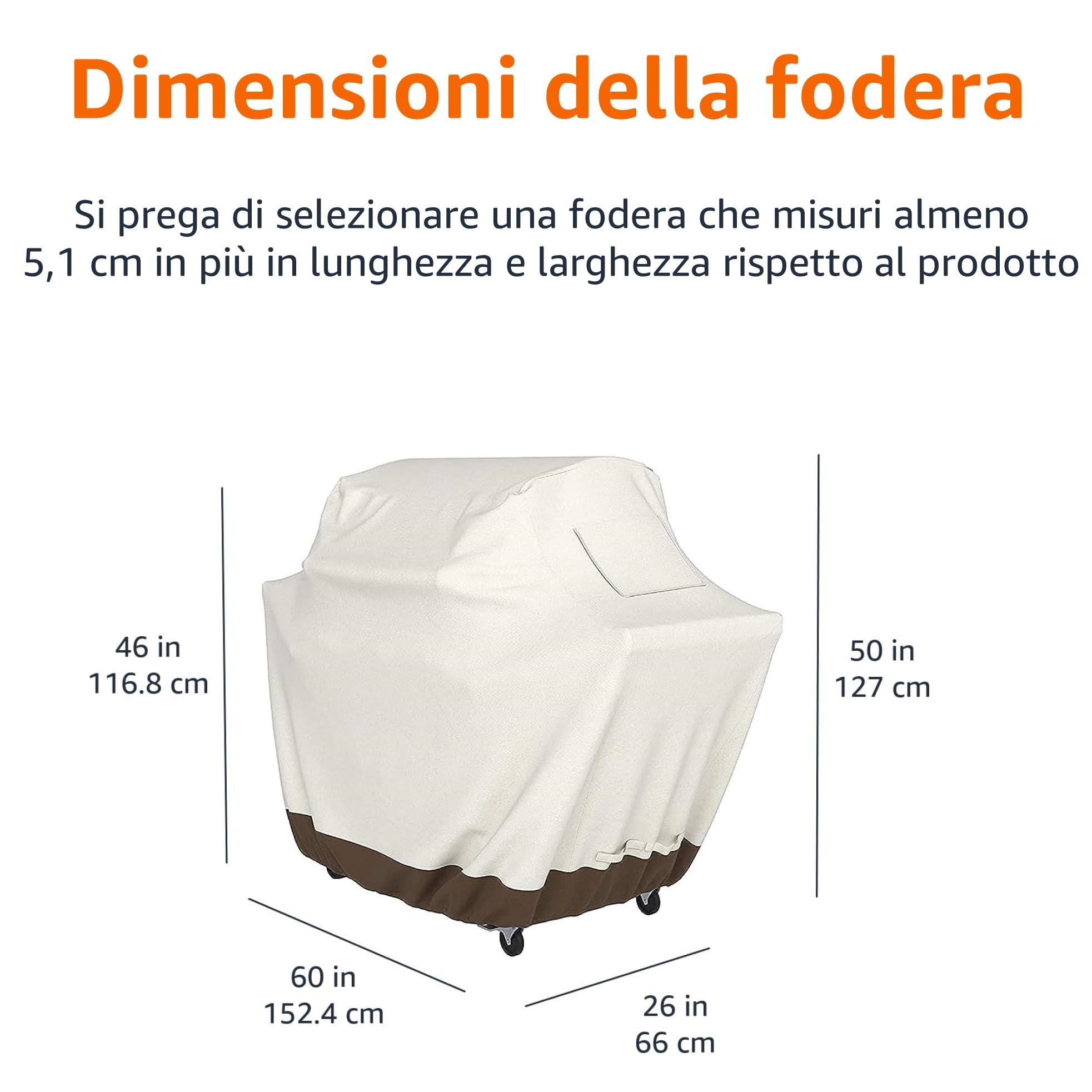 Amazon Basics Copertura per barbecue, misura M