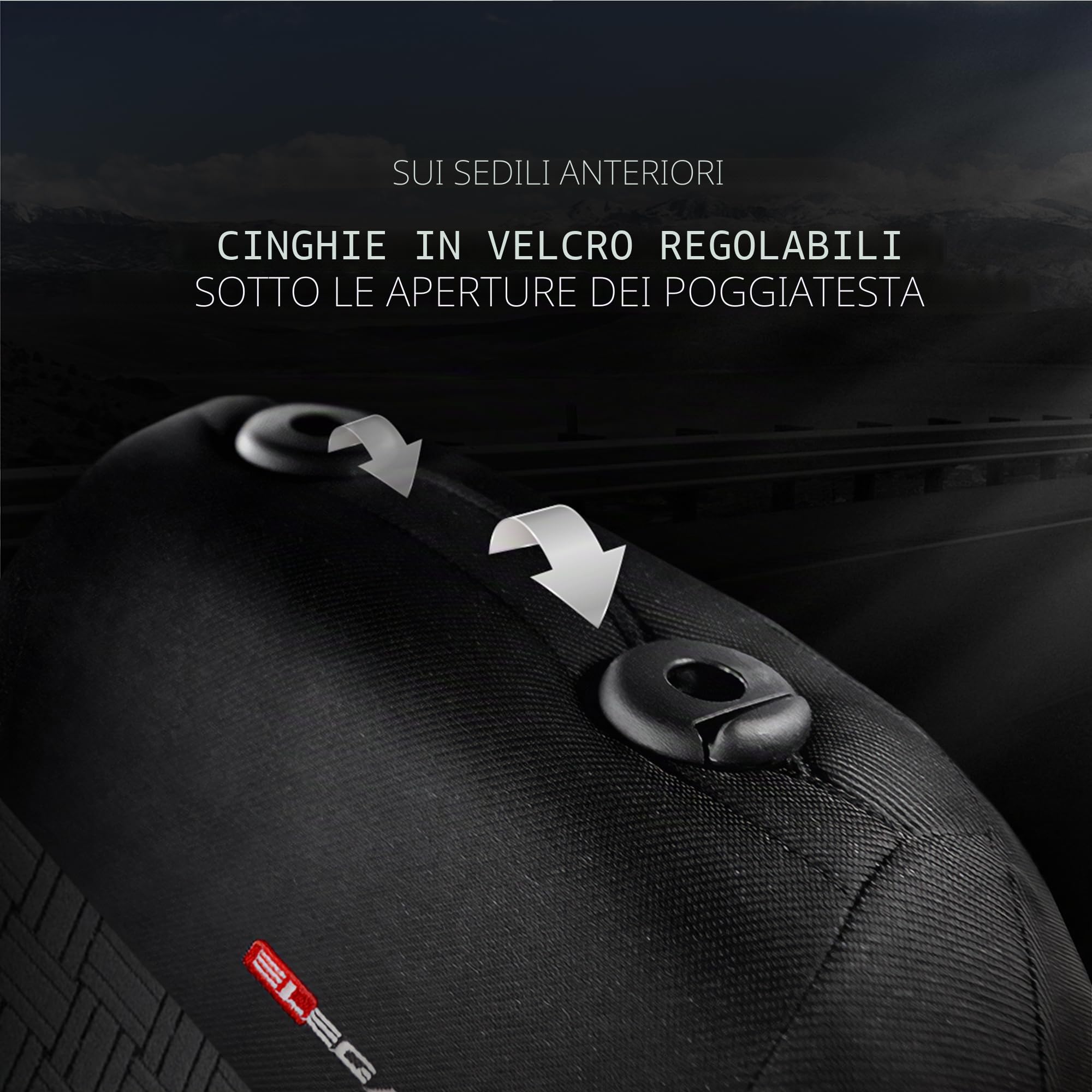 MOTOS Coprisedili universali Copri Sedile Auto per AUDI A3 con Sistema Airbag Attivo, Materiale a Tre Strati, Look Elegante, Personalizzazione Perfetta, Applicazione Versatile per Automobilisti e Con