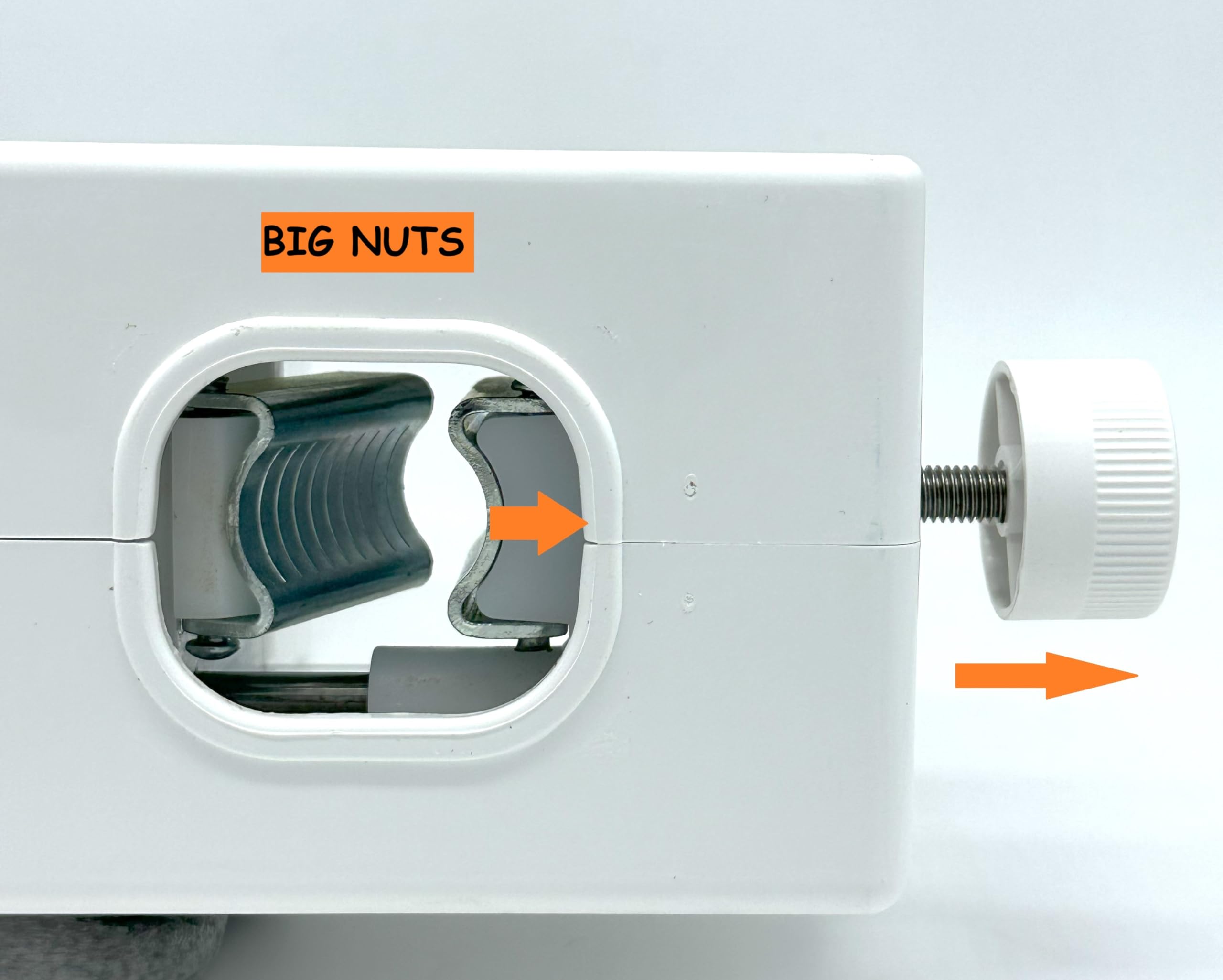 Pelamatic - Máquina Eléctrica para Pelar y Partir Almendras, Nueces y Avellanas | Modos Manual y Automático | Regulador de Tamaño | Fácil de Limpiar, Blanco, Plástico