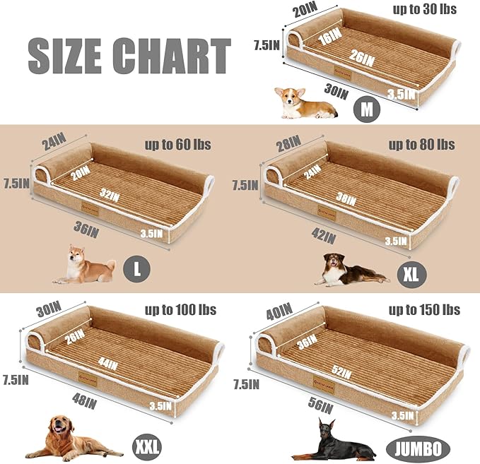 Cama Ortopédica para Perro Grande XL Forma L Lavable miniatura 6
