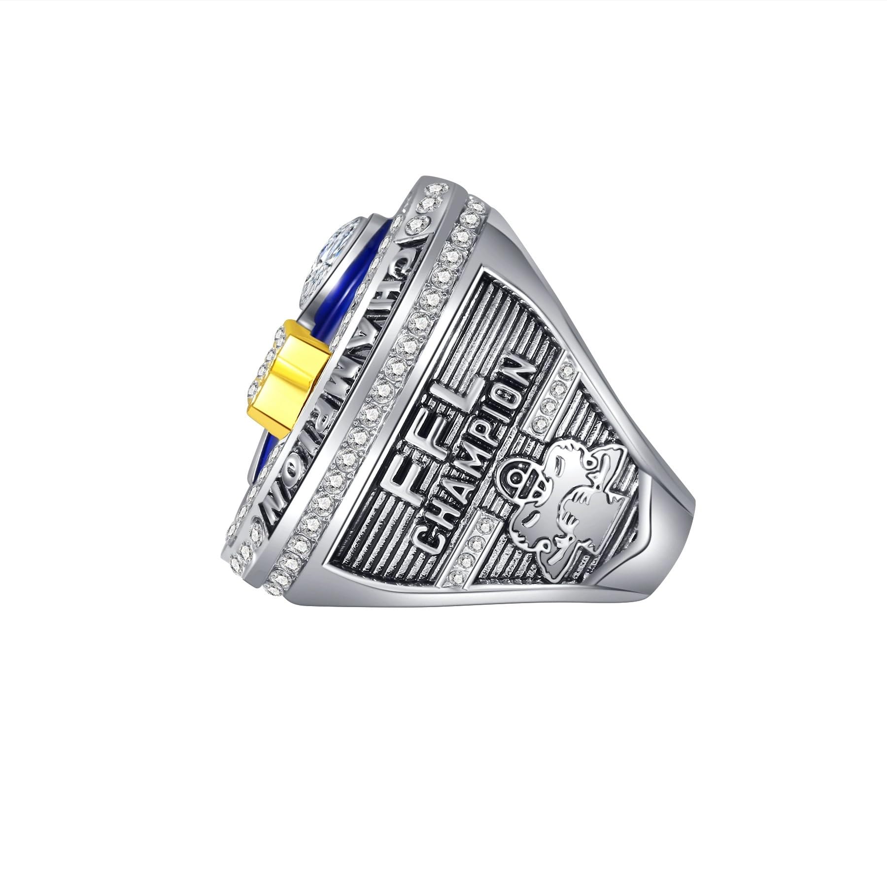 Fantasy Football Rings 2025 Championship Rings Collection FFL Championship Trophy Geschenkbox Ring-Displaybox Fantasy Football-Trophäe