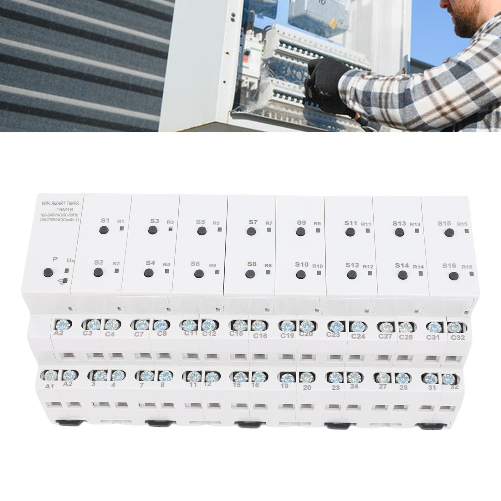 Smart Timer 16 canali isolati con supporto per switch esterni