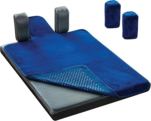 Miniatura 8 de Pilates Reformer - Toalla antideslizante (incluye 2 fundas de hombro para bloques) (rojo)