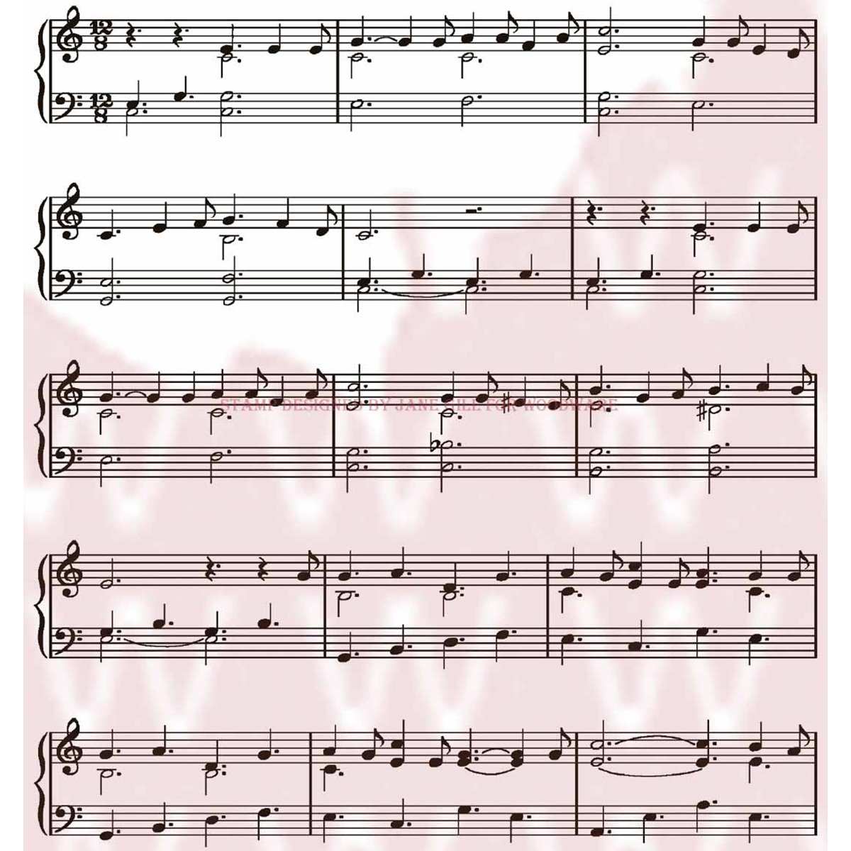 Woodware Jane Gill Clear Magic Stamp - Sheet Music