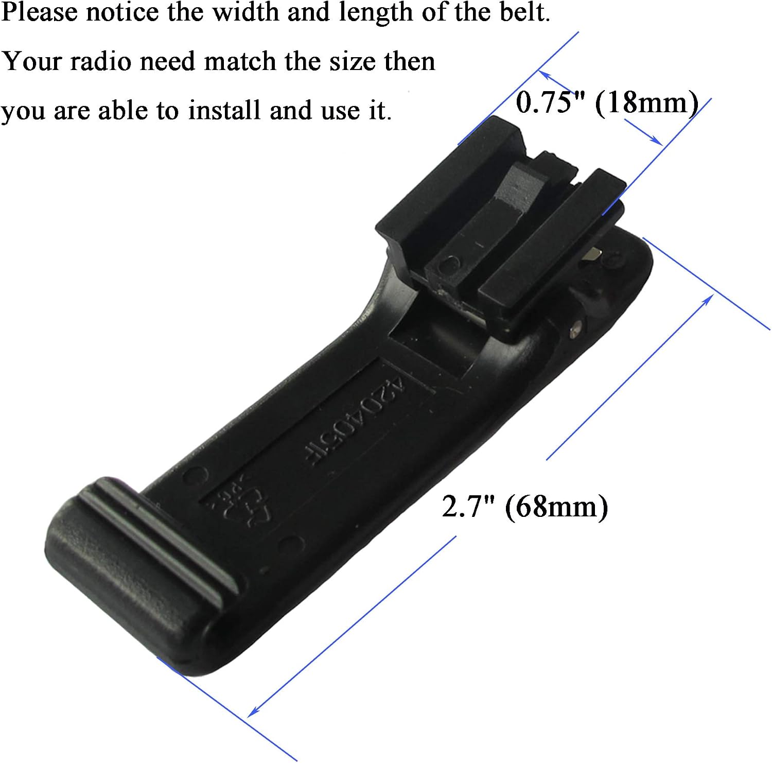 5 X Belt Clip for Motorola Radio CP200 PR400 P110 P1225 SP50