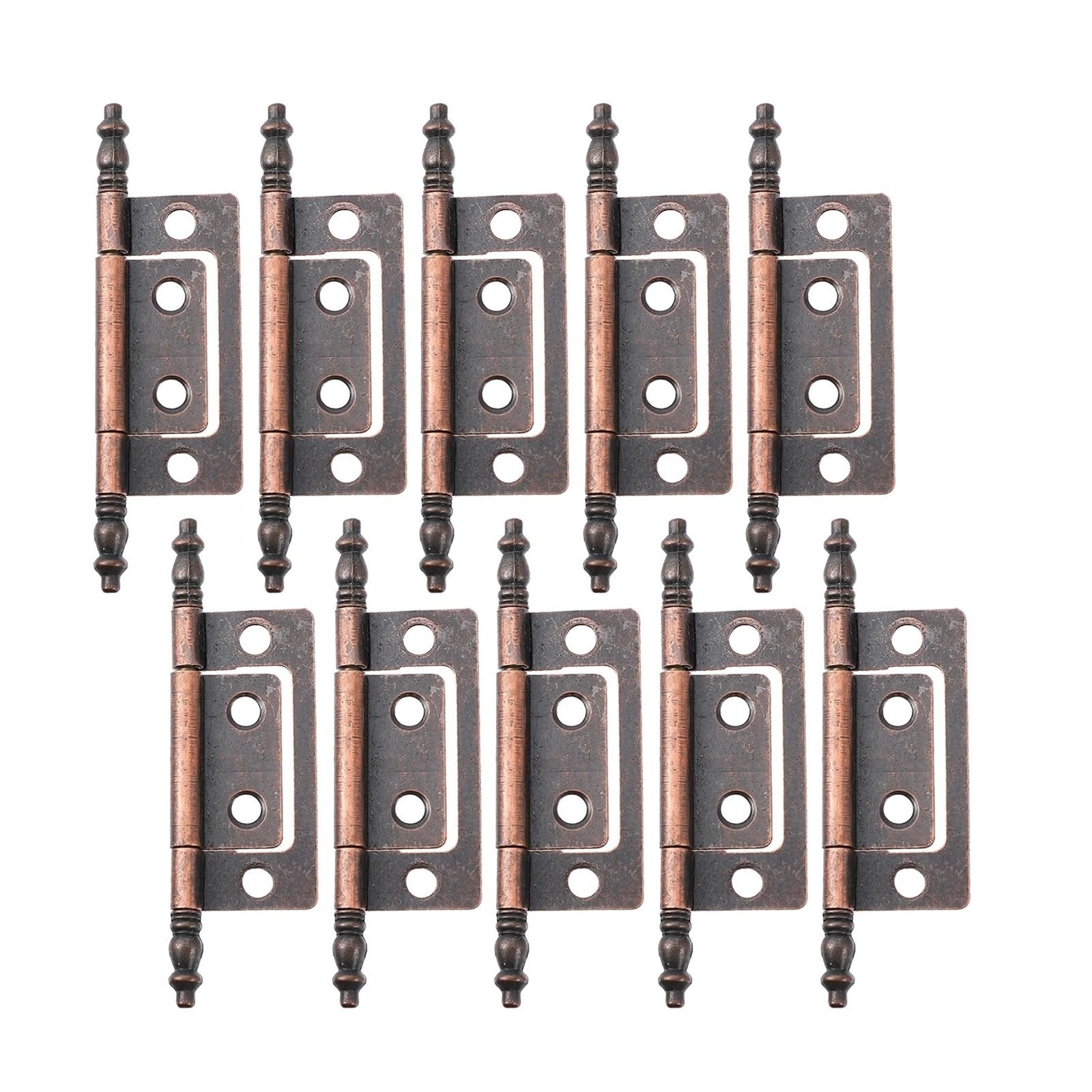 Folding Door Hinge,10pcs Decorative Wooden Furniture Fittings Hinges for Cabinet and Jewelry Boxes