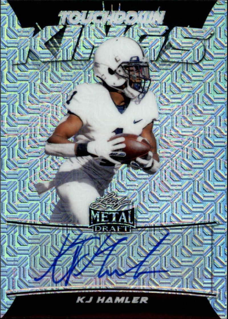 2020 Leaf Metal Draft Touchdown Kings Autograph Mojo Silver Football S40#TK-KH2 KJ Hamler Auto Penn State Nittany Lions Official Player Licensed Rookie Card