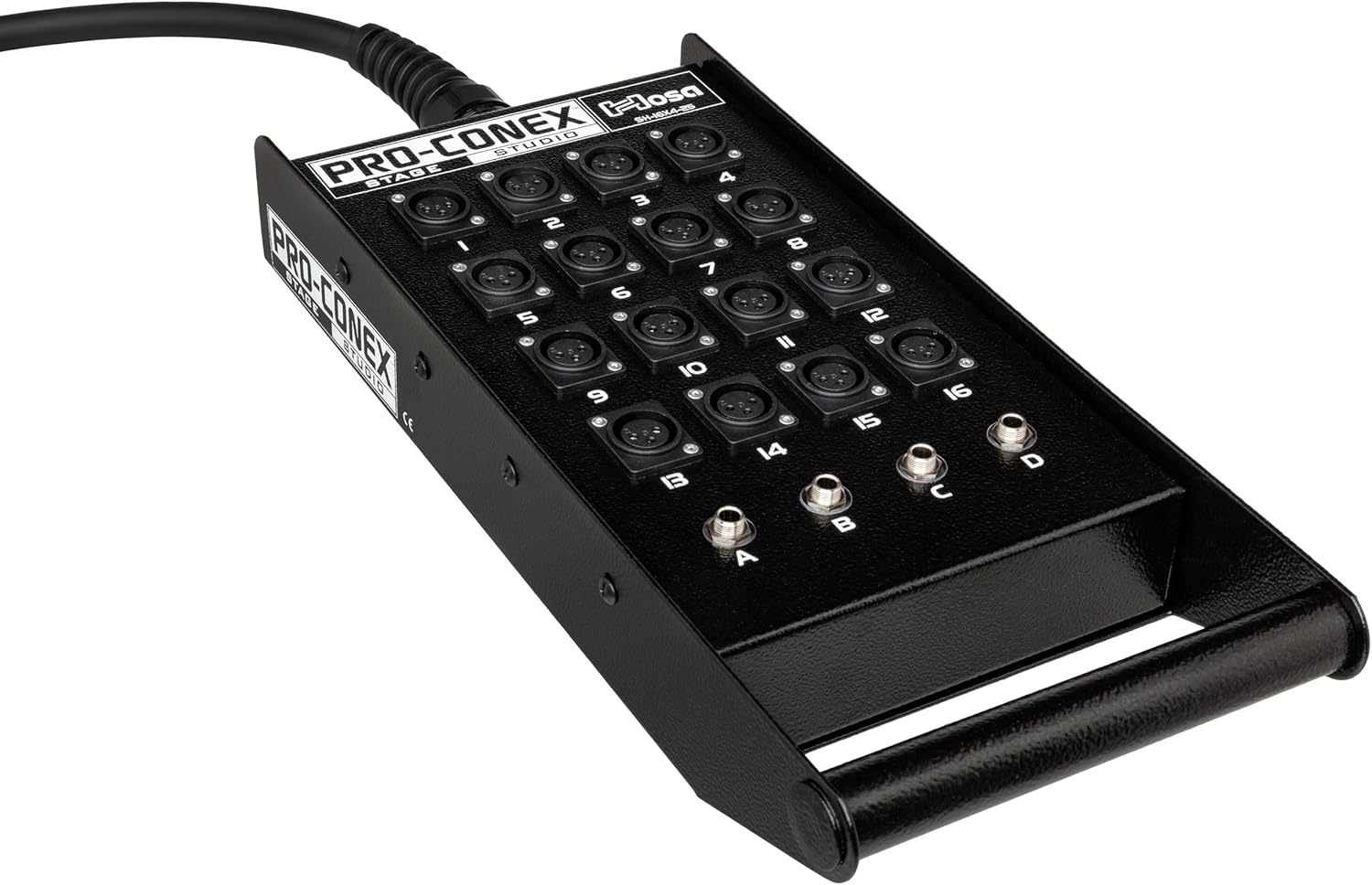 Hosa SH-16X4-100 Pro-Conex Stage Box Snake, Hosa 16 x XLR Sends and 4 x 1/4" TRS Returns, 100 Feet