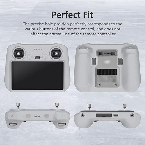 Miniatura 9 de Writiany - Funda protectora de silicona para DJI RC, funda protectora para DJI Mini 3  Mini 3 ProDJI Mavic 3 Classic Accesorios (negro)