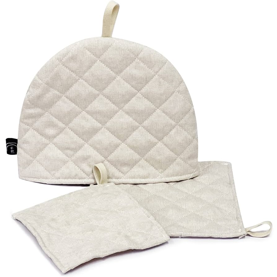 イギリス [ クッション、ミトン、ティーコゼー ] ３点セット Amazon｜Kuai ティーコジー ポットマット 3点セット ティー