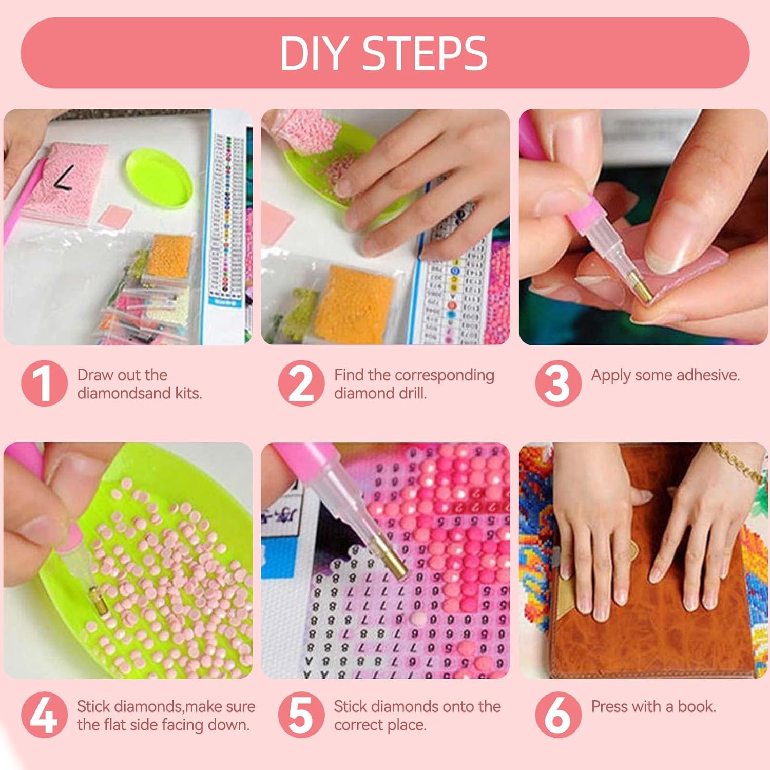 UPMALL Custom Diamond Art Painting Kits for Adults - Personalized Diamond Art Photo Full Drill, Custom Your Own Picture - 5D Diamond Art Painting Kits for Home Decor 23.6x27.5in/60x70cm