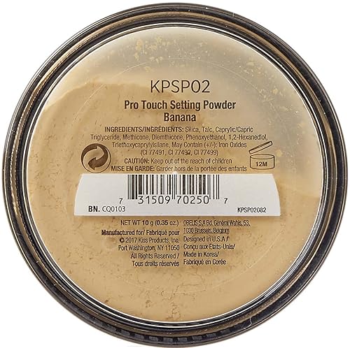 Miniatura 4 de Kiss New York Pro Touch - Polvo fijador suelto, ligero y duradero, maquillaje facial para controlar el aceite, polvo de acabado para tonos de piel