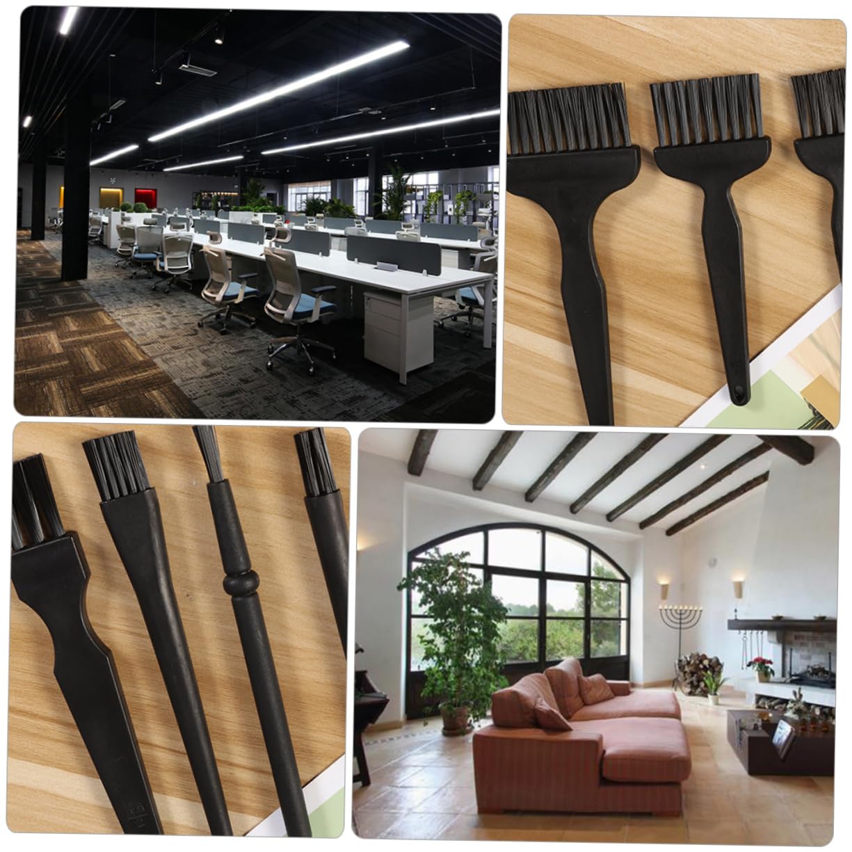 Mipcase 11-Piece Phone Cleaning Brush Kit Anti-Static Brushes Non-Stick Heat Proof Flexible Scratch- for Hard-to-Reach Areas Portable