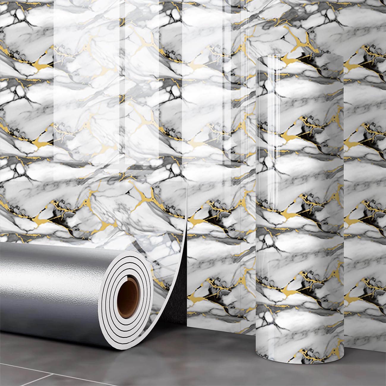 Vinilo Encimera Cocina Mármol 40×300 cm, 2mm De Espesor