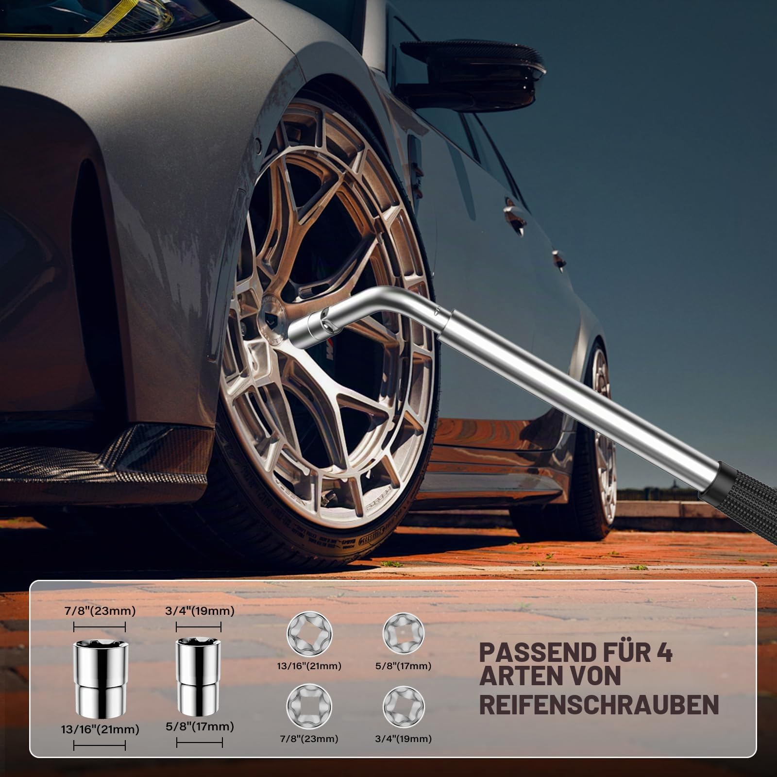 IMAYCC Wagenheber 2.5T/2500kg, Universelle Scherenwagenheber für Auto mit Gummiauflage,Tragbarer Wagenheber mit Radmutternschlüssel, Auto-Notfallset für AutoSUV MPV Tesla Ideal für Wartung Reparatur