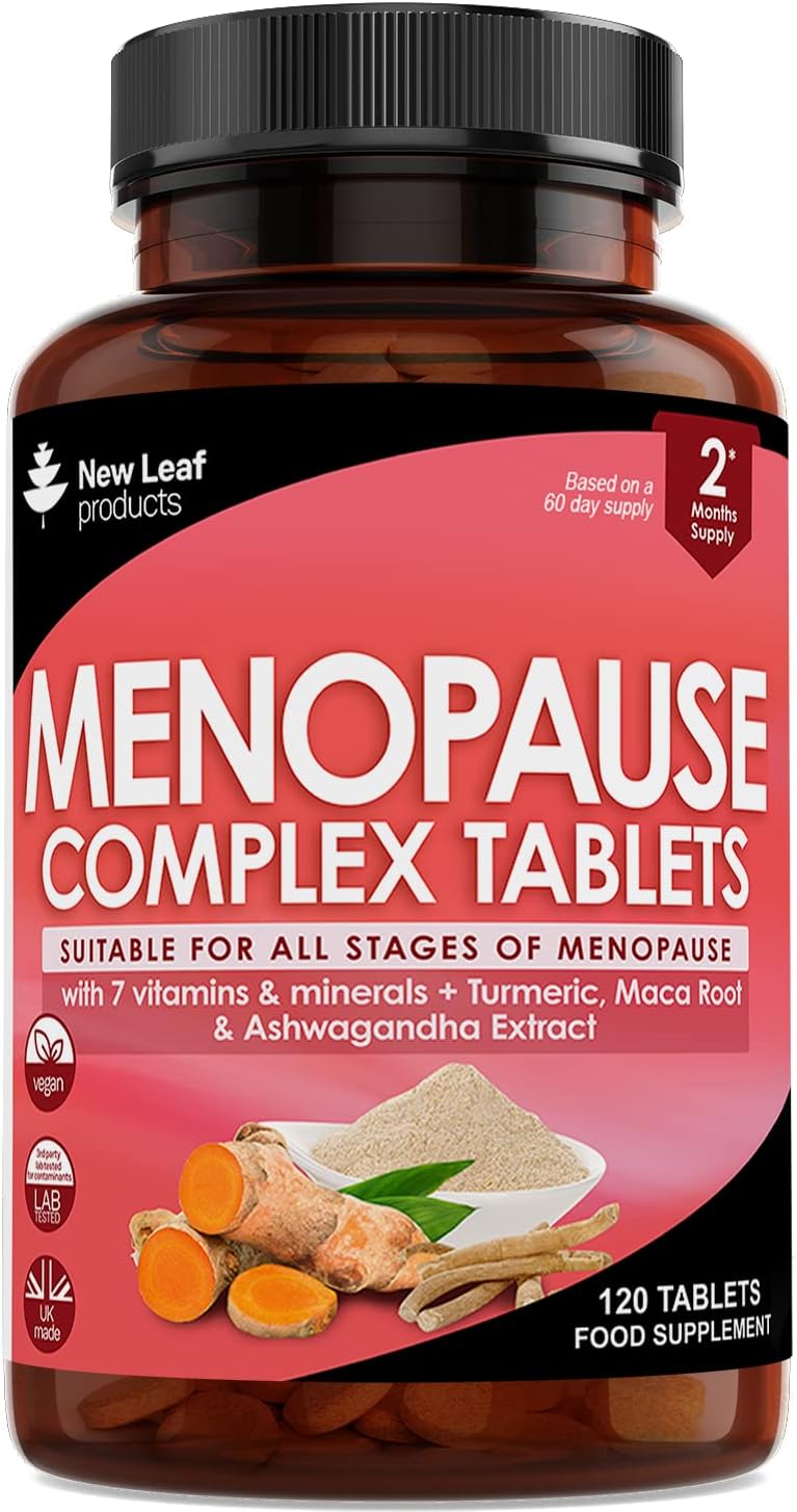Menopause Supplements for Women Enriched with Turmeric, Ashwagandha