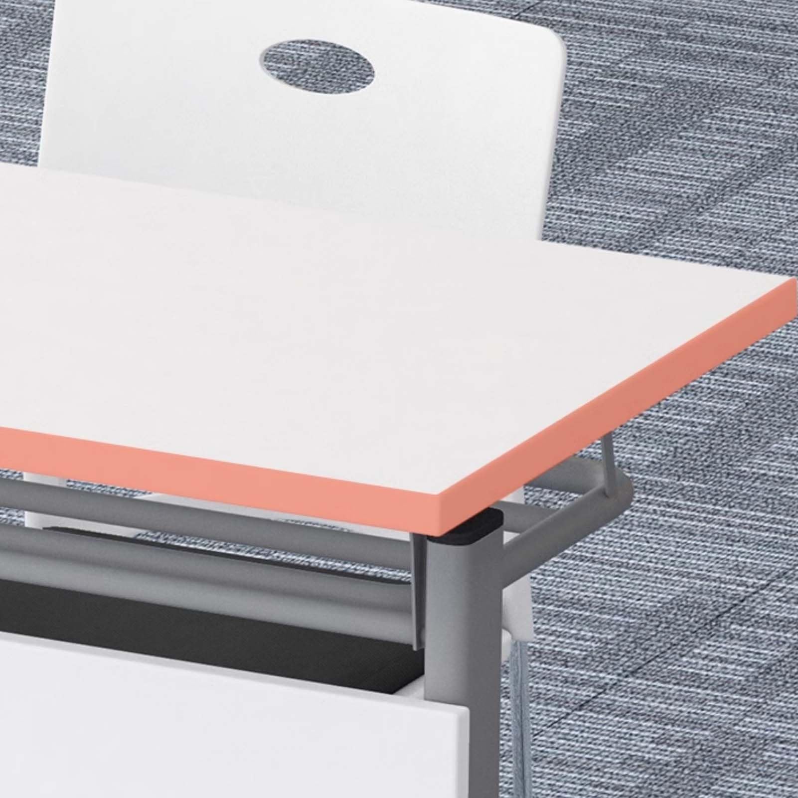 Scrivania pieghevole portatile con ruote, postazione di lavoro mobile per ufficio, conferenze, casa, scuola o sala di formazione, tavolo pieghevole versatile per computer portatile per una facile