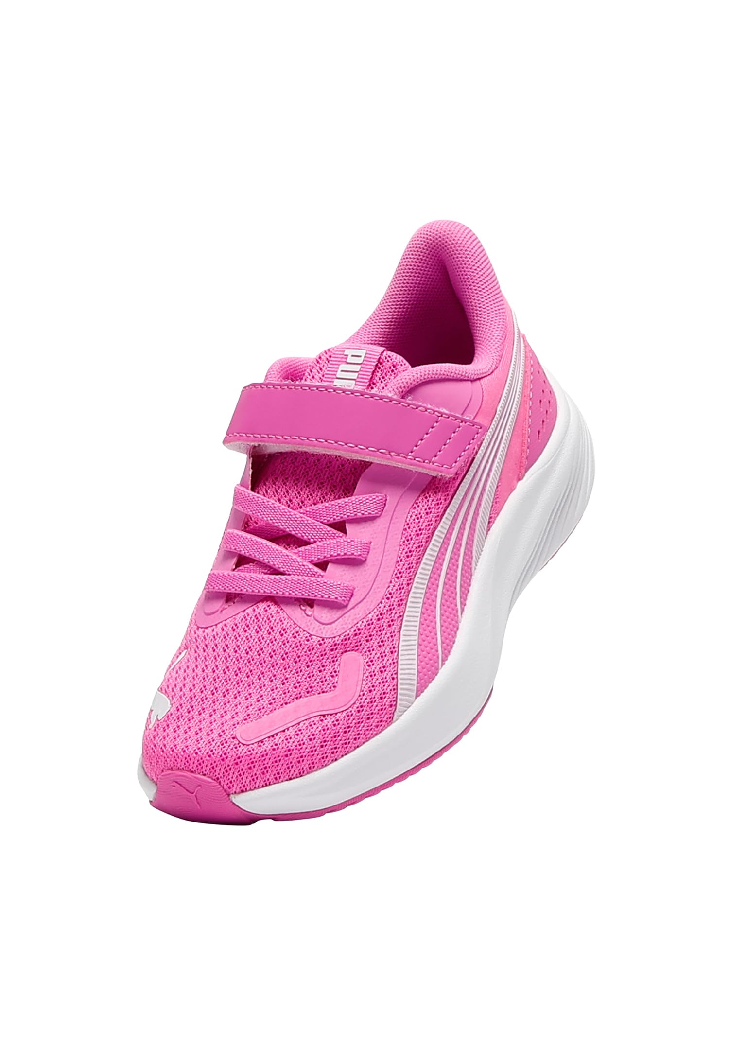 PUMA Pounce LITE AC+ PS Sneaker, Electric Orchid White, 1 UK dziecko, Elektryczna orchidea PUMA biała, 33 EU