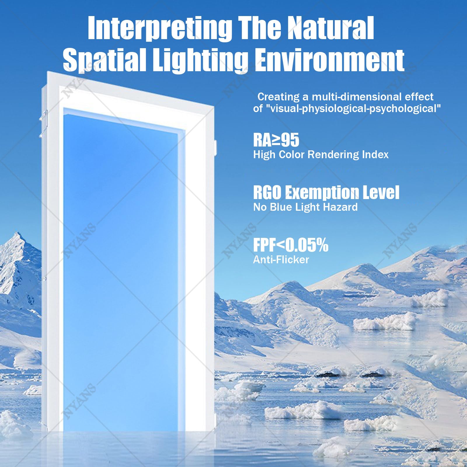 Lampa Sufitowa Imitująca Niebo Integrated-60 * 120cm