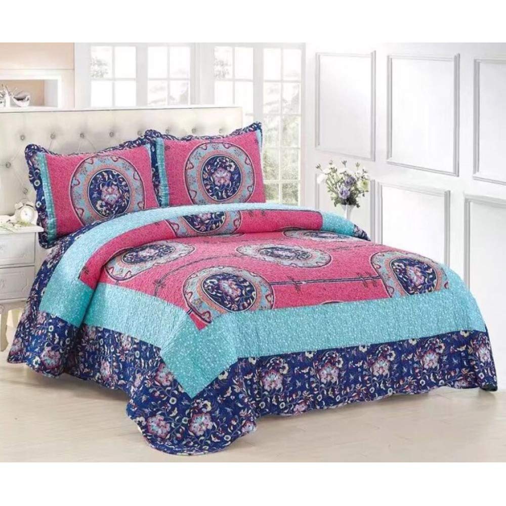 Colcha Cama Bouti Acolchada Doble Tamaño Ligero Patchwork Edredón Microfibra Cubrecamas,N-230X250cm