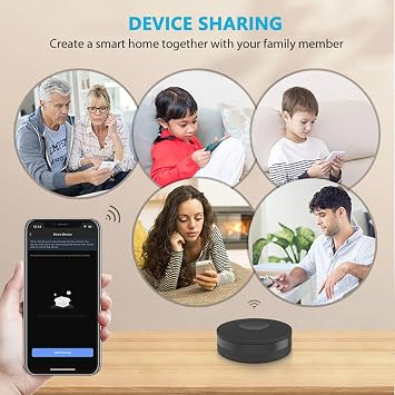 WiFi Smart Remote Controller Smart Home IR Universal Remote blaster, One for All Control TV DVD AUD Fan Air Conditioner etc, Compatible with Alexa and Google Home