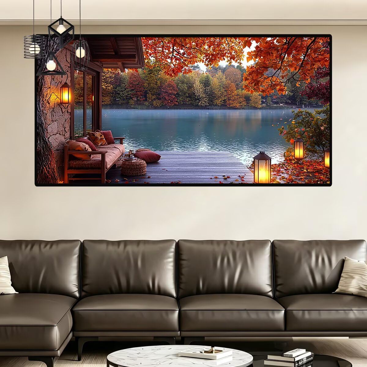 Diamond Painting Herbst, Diamond Painting Erwachsene Groß 140x70cm -0402