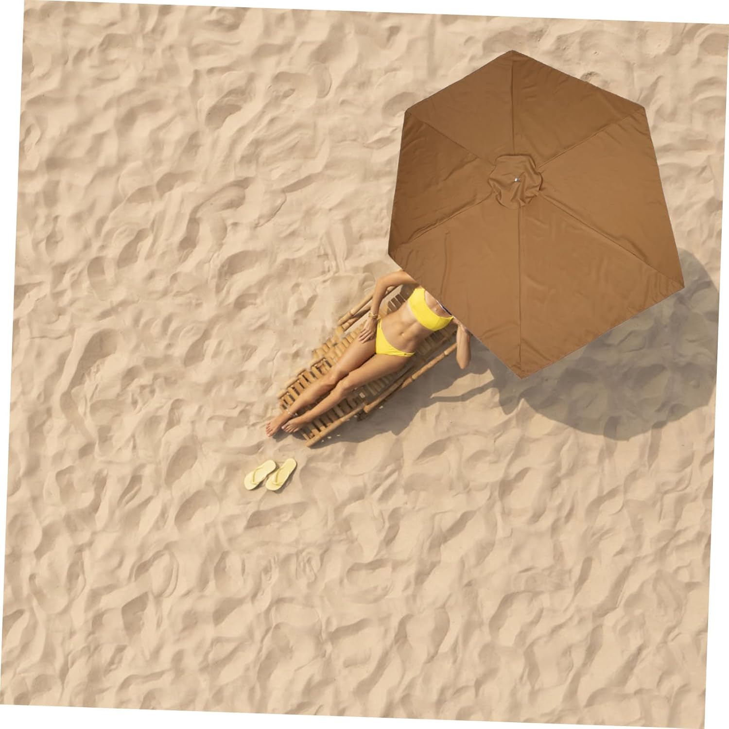 Outdoor Patio Umbrella Replacement Canopy Ribs Polyester for Gardens Yards and Beach Settings Stylish and Versatile Parasol Shade Cover