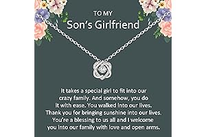 Personalized Gifts for Son's Girlfriend: Sterling Silver Double Heart Infinity Necklace