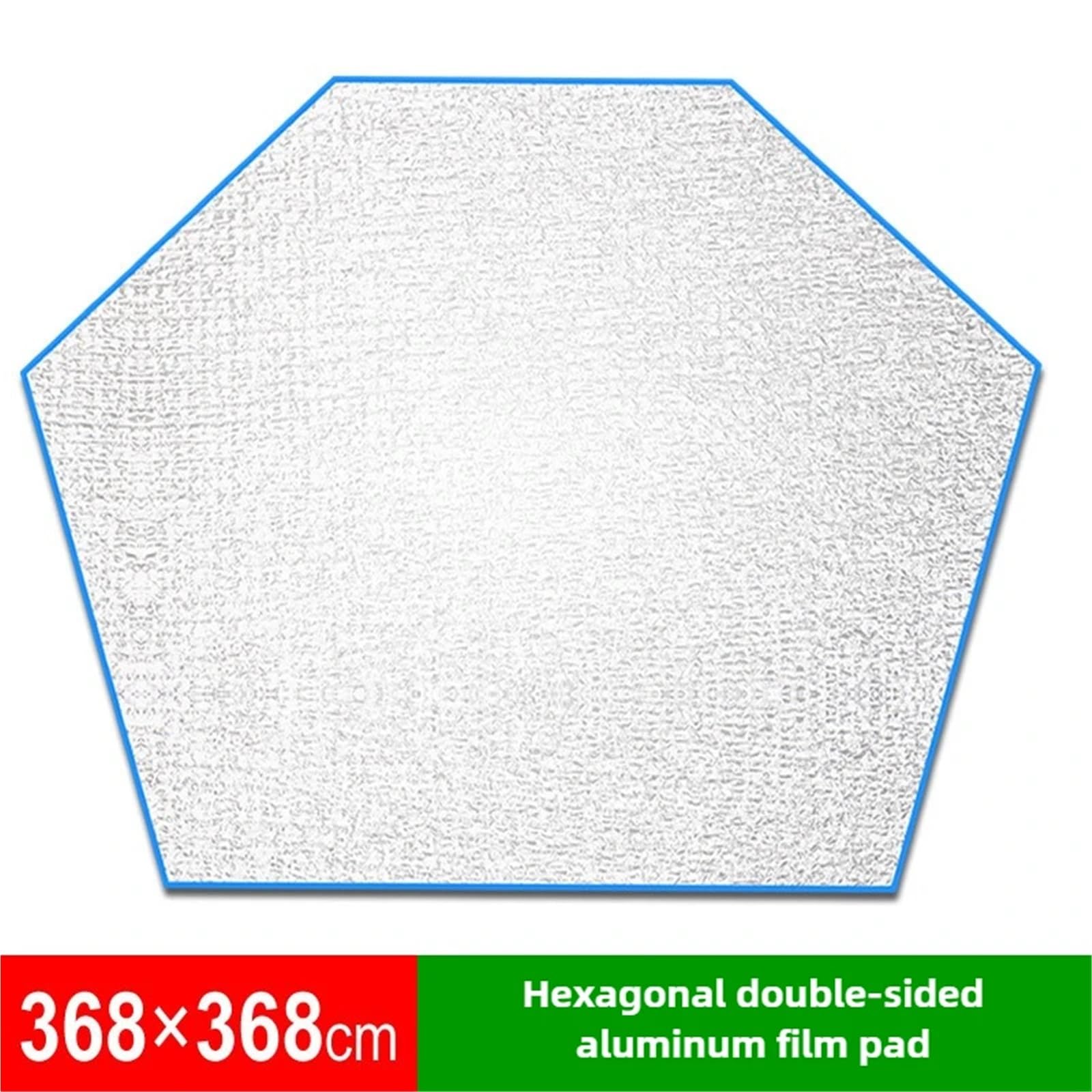 Esterilla de Aluminio para Tienda de campaña, Estera de Aluminio for Acampar: Aislamiento Grueso Hexagonal Doble Cara, Varios tamaños
