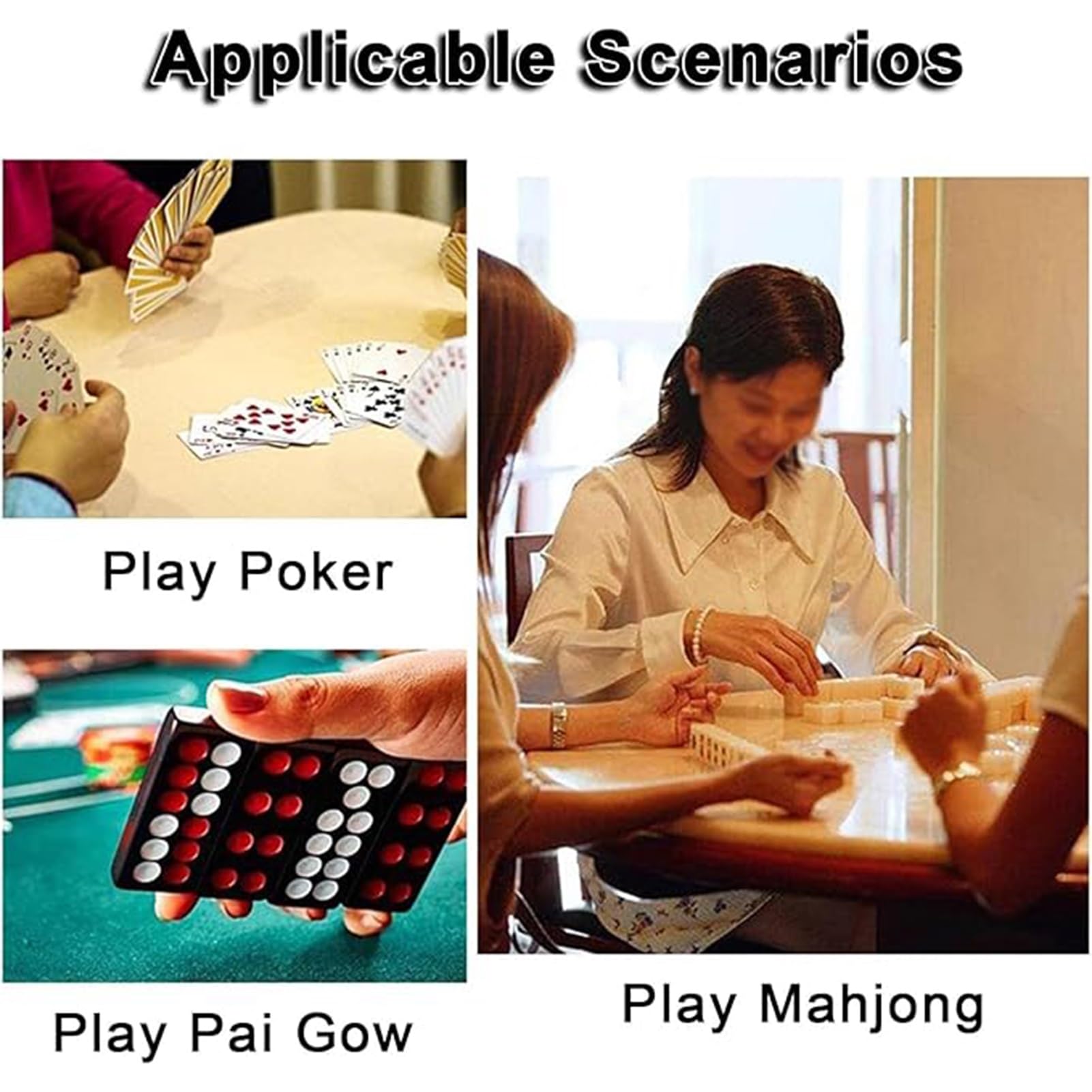 Mahjong Mat Antypoślizgowa Redukcja Hałasu Mahjong Pokrowiec Na Stół Mahjong Mahjong Poker Gry Karciane Gry Planszowe (Czerwony, 140 cm/55 cali)
