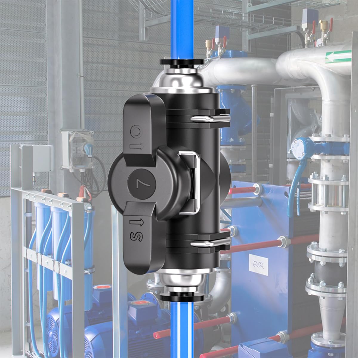 10 Piezas 8mm Negro Recta Neumática Control de Flujo de Aire Válvula de Bola de Empuje para Conectar Racor Neumático