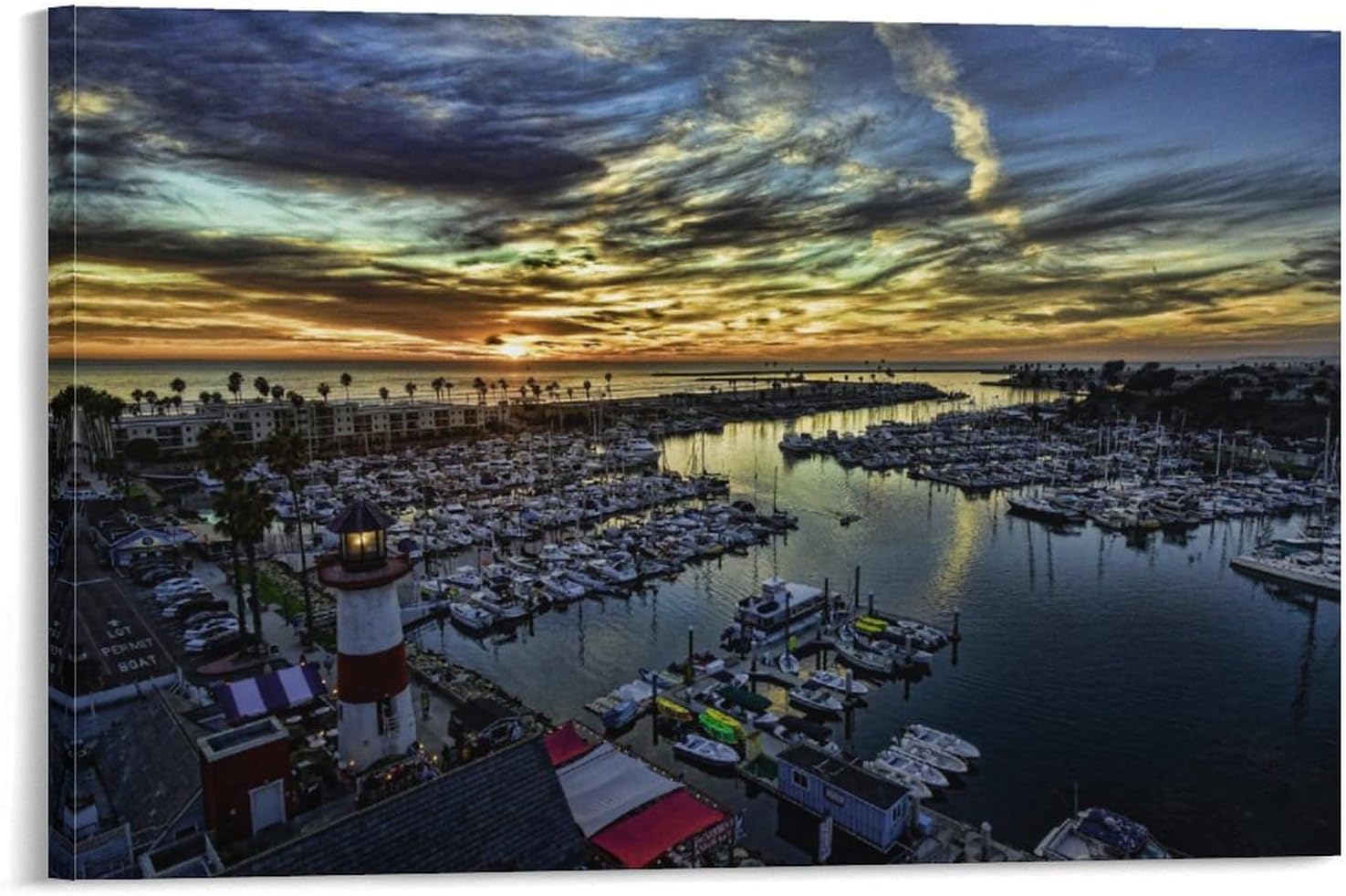 ALKoy Oceanside Harbor, Oceanside, California, at Sunset