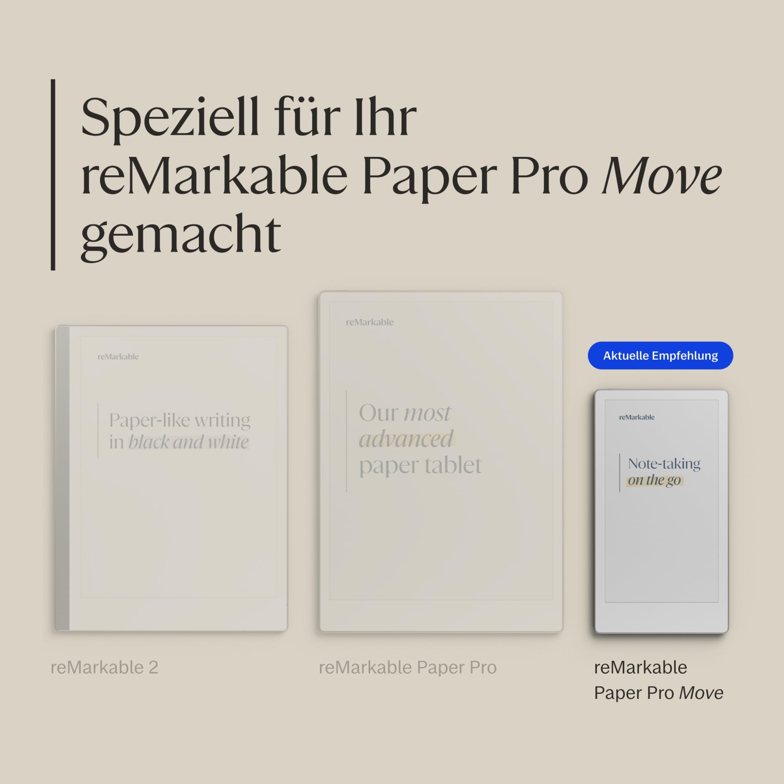 Remarkable Paper Pro Move – Book Folio aus braunem Leder für Ihr 7 – Bild 2