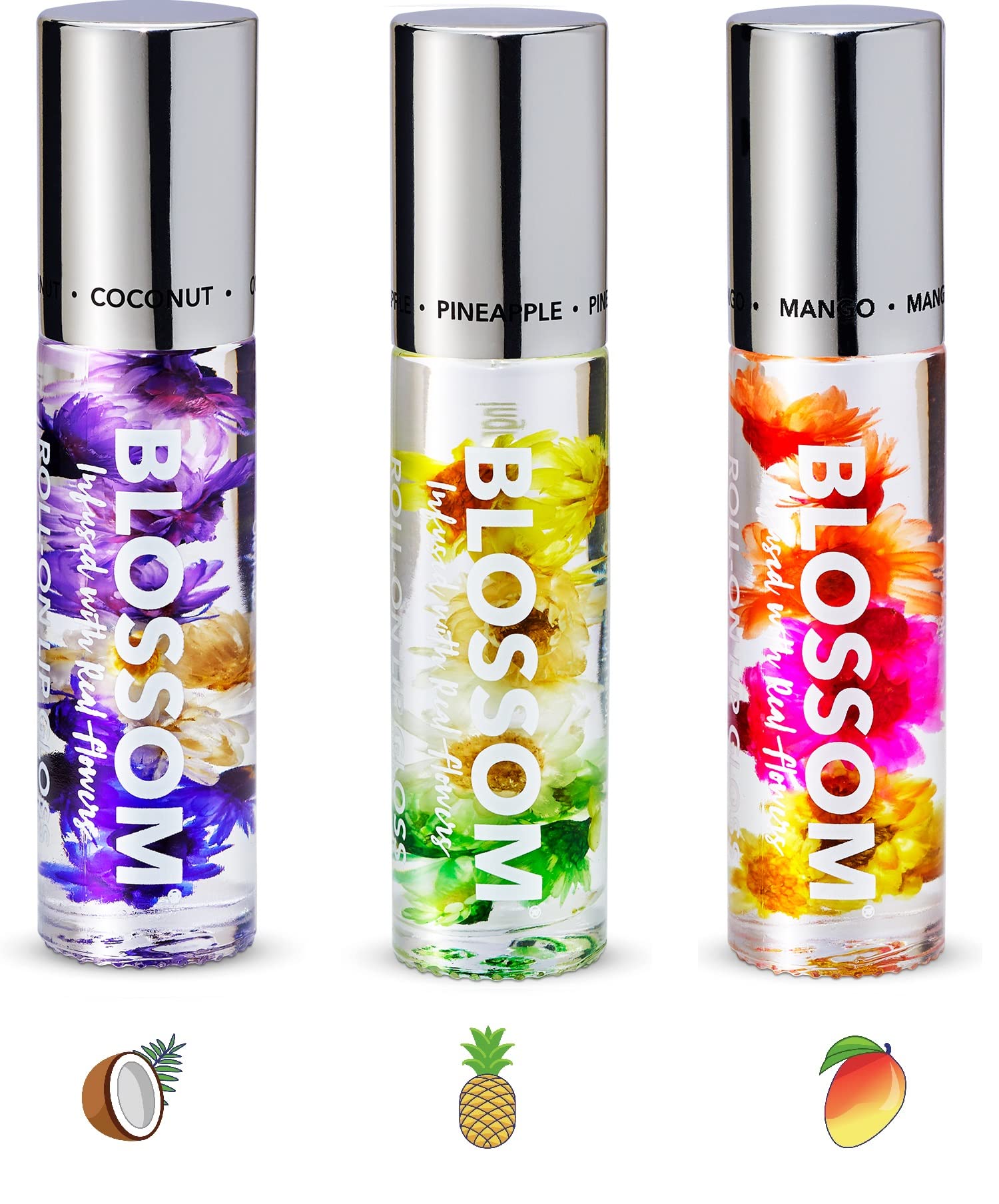 Amazon.com : Blossom Scented Roll on Lip Gloss, Infused with Real
