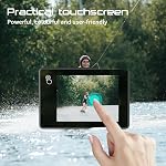 Apexcam M90 Action Camera with 64GB Card Touchscreen Sport Camera 4K60FPS 64MP WiFi EIS Image Stabilization Underwater Camera 40m Waterproof 8X Zoom 2.4G Remote Control 2x1350mAh Battery Accessories