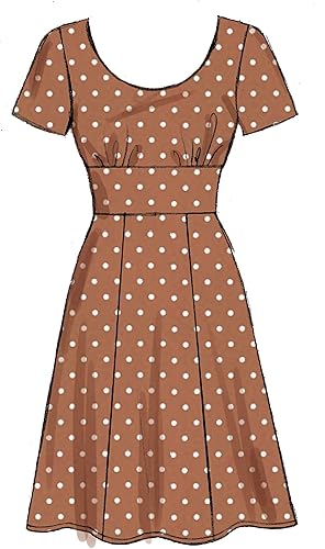 Miniatura 6 de McCall Pattern Company McCall's - Vestido sin mangas con cuello en V para mujer, manga corta 34, patrones de costura, tallas 6-14, 6-8-10-12-14,