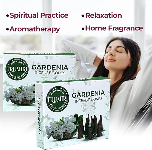 Miniatura 3 de Gardenia - Conos de incienso  Total de 20 conos de incienso  Paquete doble de 10 conos de insencia  Conos de incienso perfumados  aromas de incienso