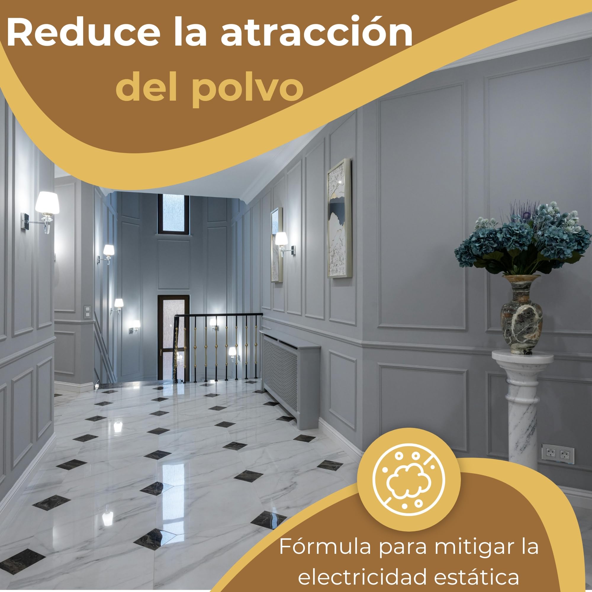 Limpiador de Suelos Profesional Multiusos 5L - Friegasuelos Potente para Mármol, Terrazo, Azulejos y Gres - Limpieza Abrillantadora - Alto Rendimiento - Acción Desengrasante y Secado Rápido