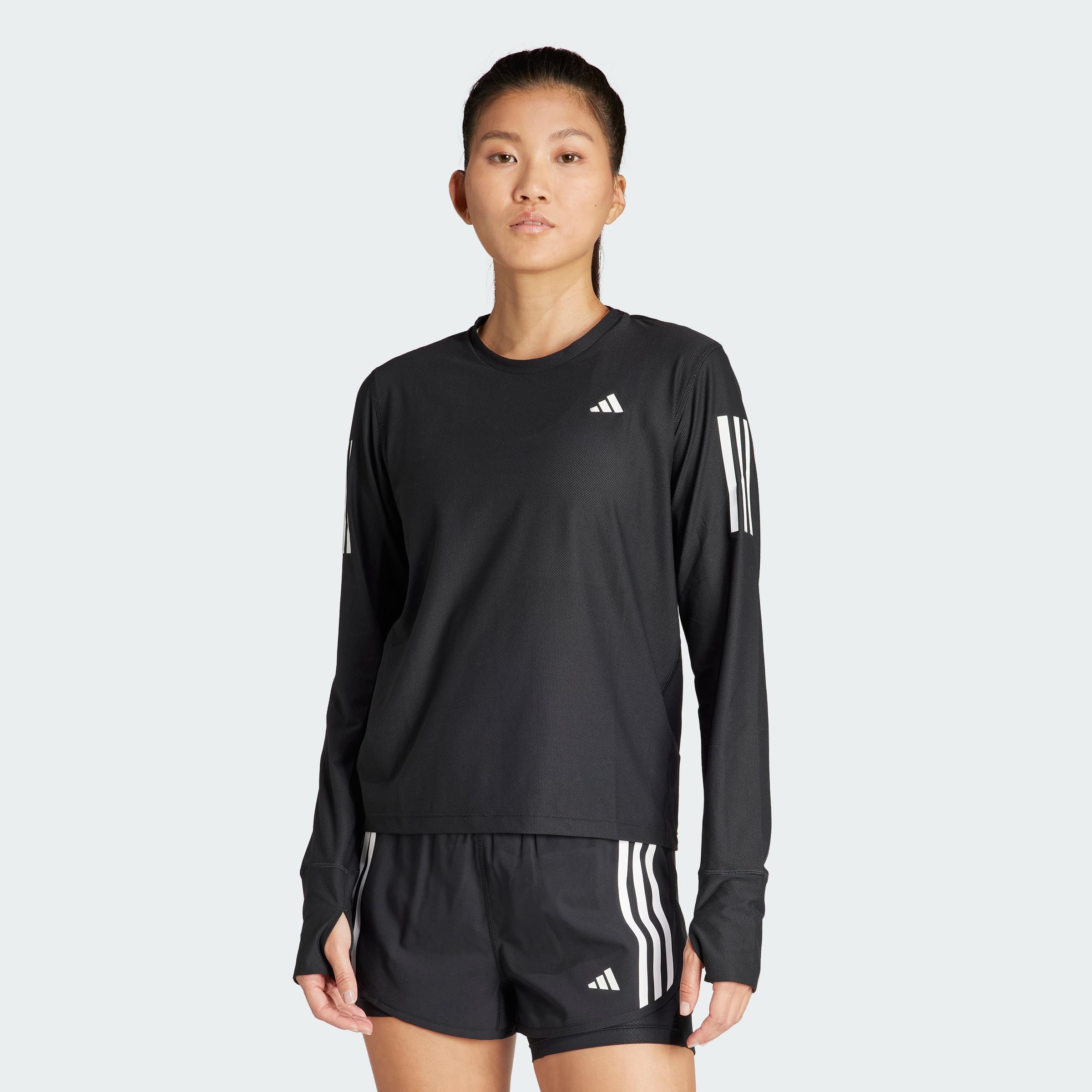 adidas Mujeres Own The Run Longsleeve Laufbekleidung Camiseta De Manga Larga White - Blanco
