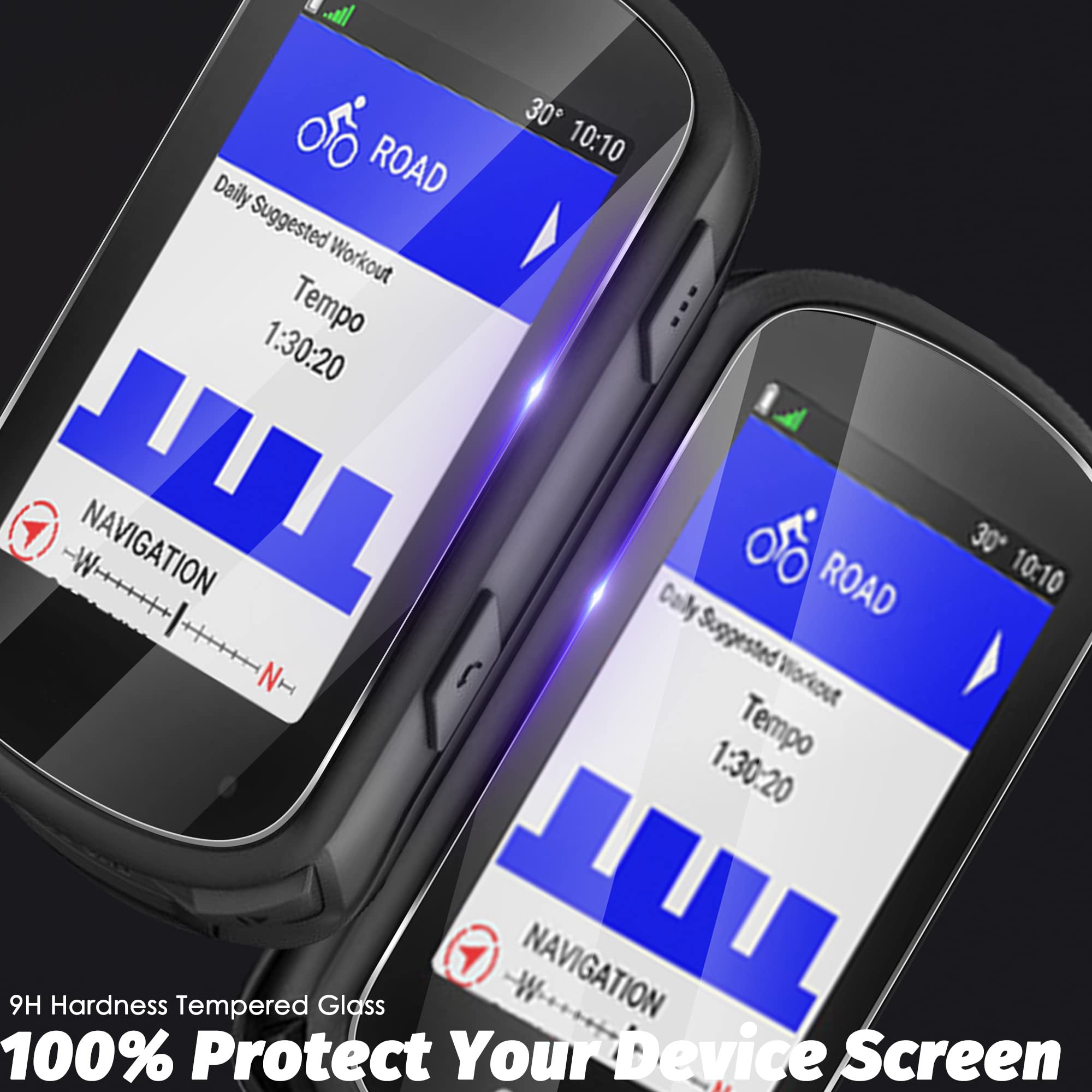 Pellicola Vetro Temperato NEWZEROL Per Garmin Edge 540/840 - AntiGraffio 9H, 3 Pezzi - Foto 5