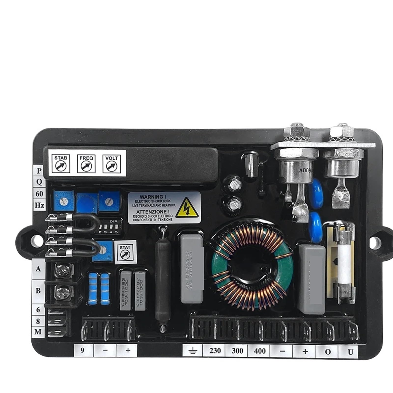 XXUCZVRYO 1pcs M40FA610A AVR Automatic Voltage Regulator Stabilizer 220V Single Phase Adjustable Three Generator Spare Parts