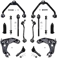 Vista 21 de Detroit Axle - Kit de suspensión frontal de 15 piezas para Jeep Grand Cherokee 99-04 1999 2000 2001 2002 2003 2004, brazos de control superior e